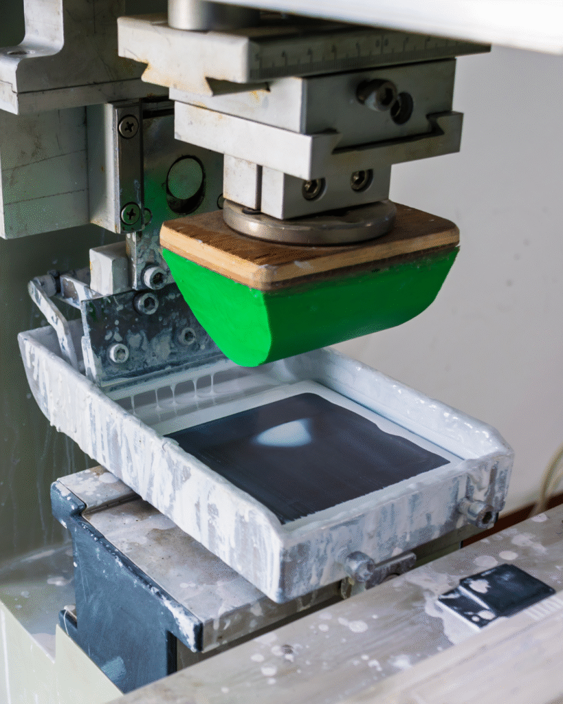 pad print machine printing plastic